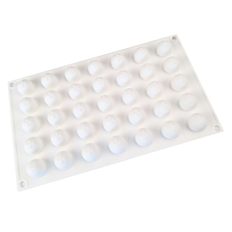 Khuôn silicone làm bánh hình cầu 3D 35 khoang