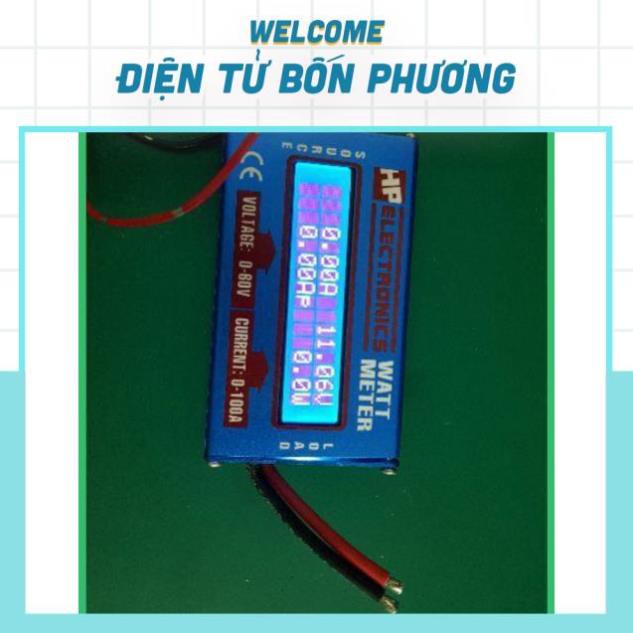 Đồng Hồ LCD Đo Dòng Volt Ampe Dc 0-100A 0-60V