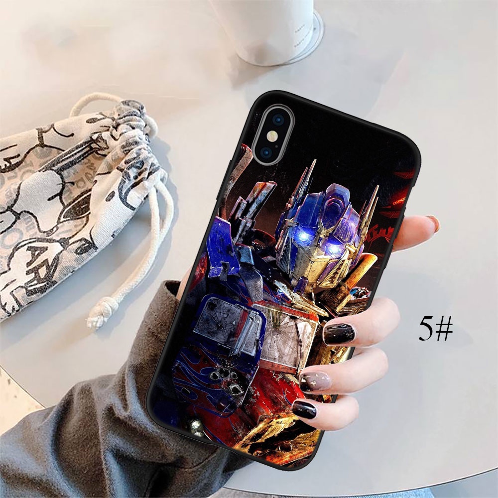 Ốp Điện Thoại Silicon Mềm Hình Optimus Prime Transformers Wzi94 Cho Iphone 5 5s 6 6s 7 8 11 Pro Max Plus Se Xr