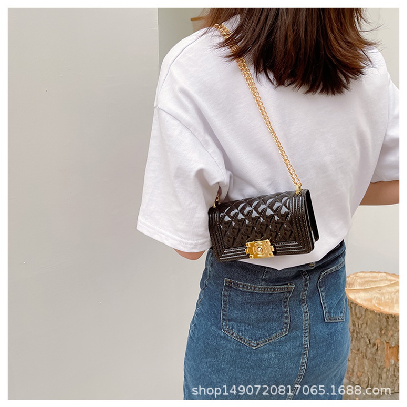 Túi Đeo Chéo Mini Phối Dây Xích Thời Trang Mới Ml248 2021