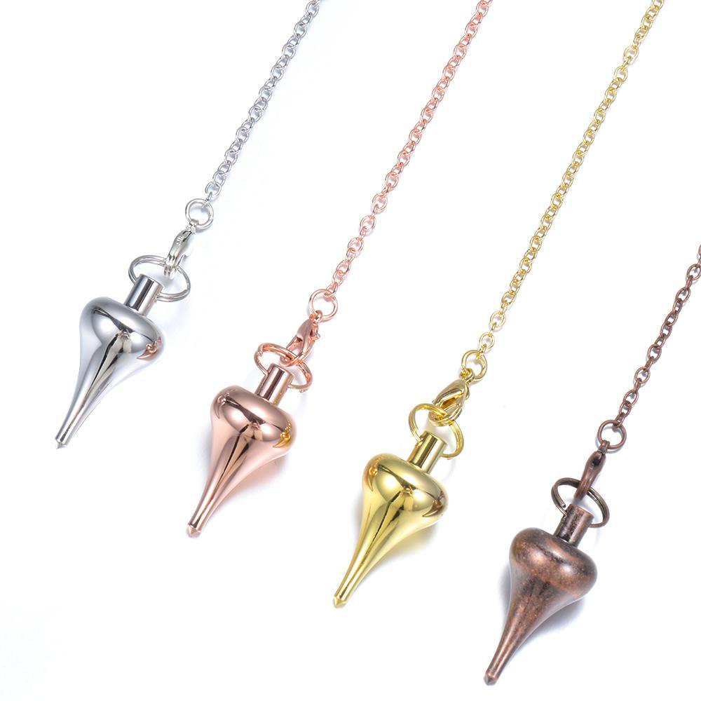 LAY Dây Chuyền Mặt Hình Con Lắc Bằng Kim Loại Mạ Vàng Hồng