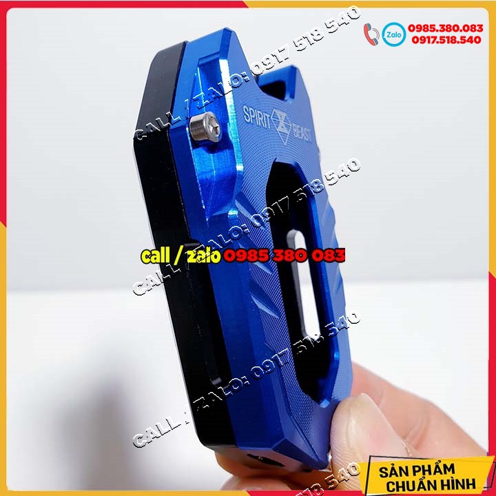 COMBO ỐP CNC KÈM MÓC KHÓA SPIRIT BEAT CHÍNH HÃNG CHO CHÌA SMARTKEY AB, LEAD, VISION, VARIO