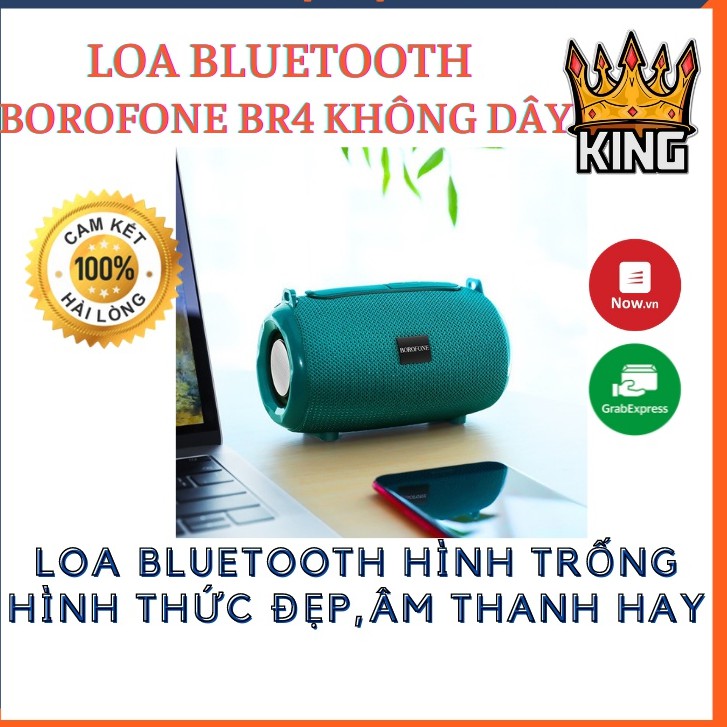 CHÍNH HÃNG Loa MINI Bluetooth Borofone BR4 Âm Thanh Lớn Rõ âm bass siêu hay, Kèm Dây Đeo -Hàng chính hãng