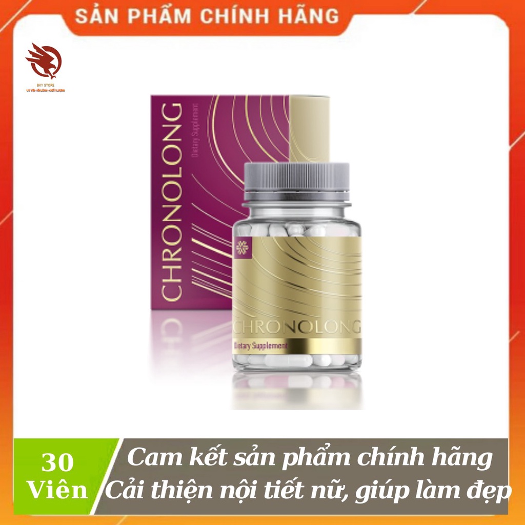 [ CHÍNH HÃNG ] - Chronolong Siberian, Hỗ trợ làm chậm quá trình lão hóa, duy trì sức khỏe và vẻ đẹp phụ nữ - Hộp 30 viên