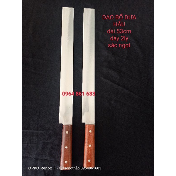 Dao bổ dưa hấu - cắt bánh mì thép trắng không rỉ