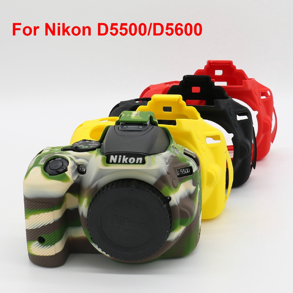 Casing Nikon D5500/D5600 Camera Bag Soft Silicone Rubber Protective Body Cover Case Skin