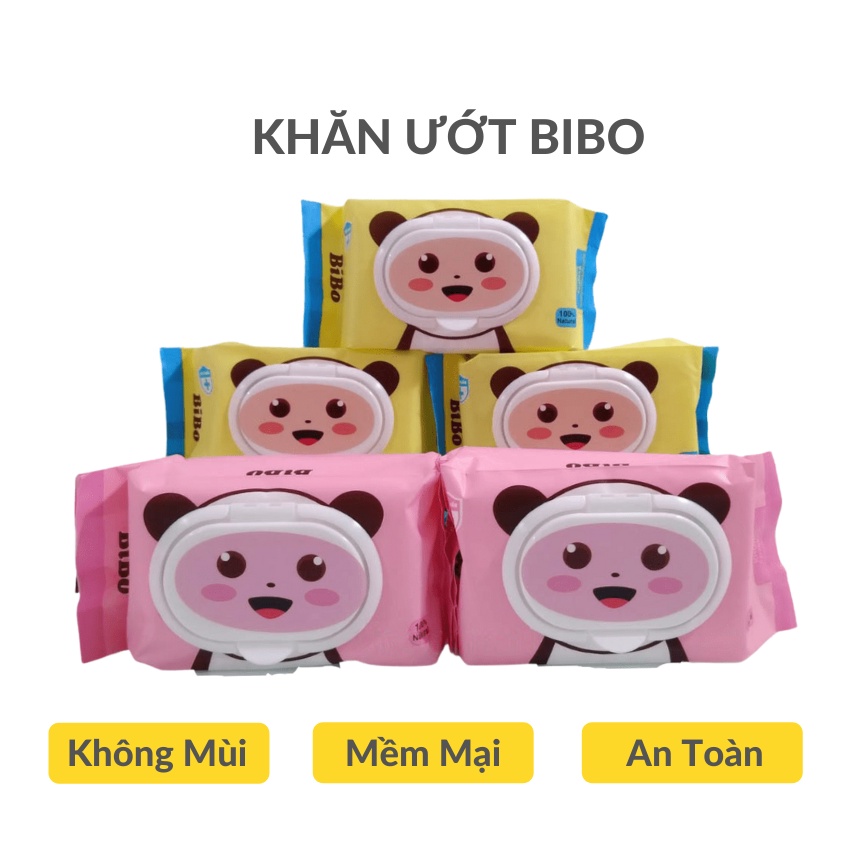 [GOSO] Khăn Giấy Ướt BiBo Không Mùi An Toàn Cho Sức Khoẻ (100 Tờ)