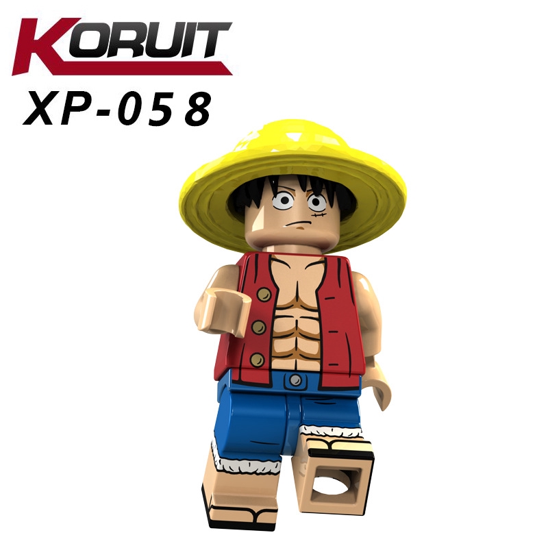 Mô hình đồ chơi lego nhân vật Luffy Zoro Shanks Kt1008 vui nhộn