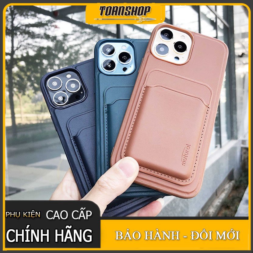 Ốp lưng da iPhone 13 cao cấp hỗ trợ sạc không dây MagSafe kèm ví đựng thẻ đa năng chính hãng cao cấp
