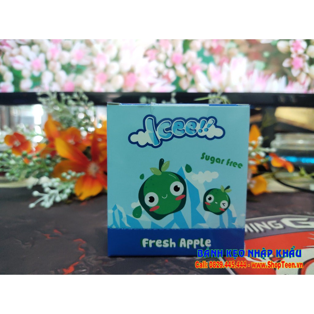 ✅ Kẹo Ngậm The Icee Apple - Vị Táo Xanh 23gr - Hũ