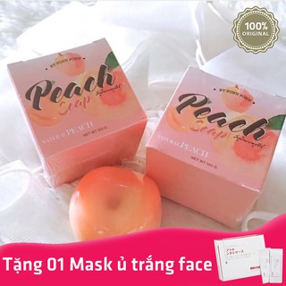 PEACH SOAP - Xà phòng tắm trắng da body trái đào Thái Lan
