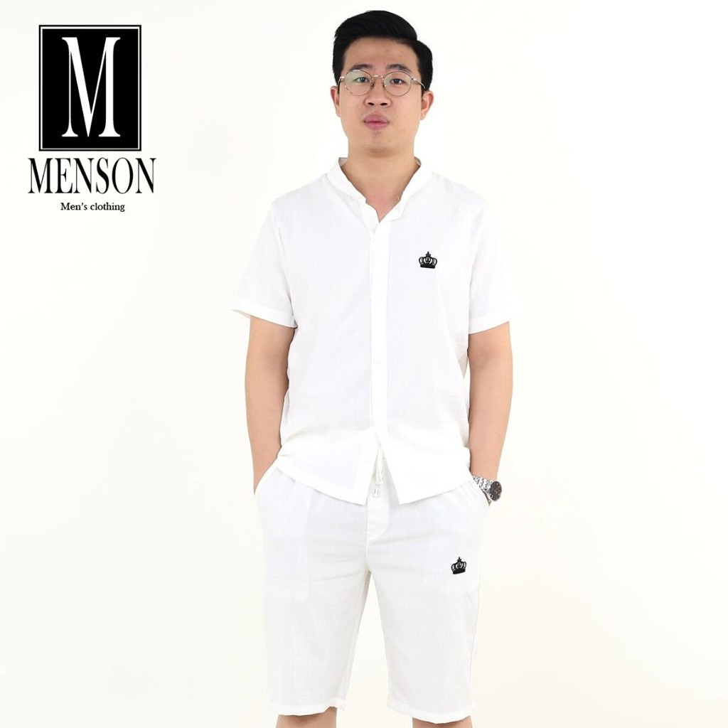 ⭐️HÀNG LOẠI 1⭐️Bộ Đũi Nam Cổ Tàu Cao Cấp Mùa Hè - Sét đũi nam chất mát mặc ở nhà, mặc đi chùa MENSON M323 | BigBuy360 - bigbuy360.vn