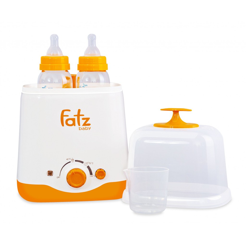 Máy hâm sữa đa năng 2 bình cổ rộng Fatzbaby Hàn Quốc thế hệ mới Chính hãng - FB3012SL