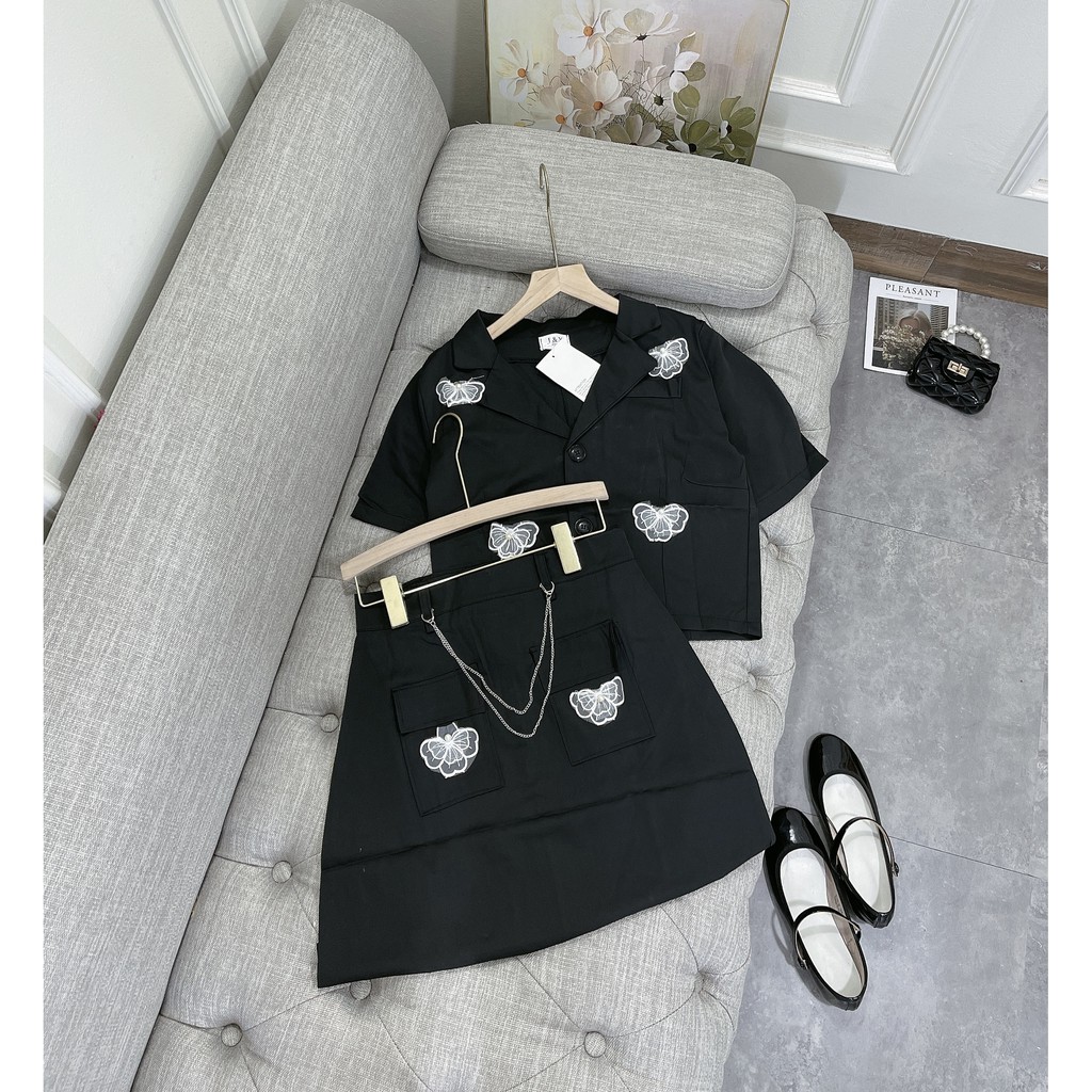 Set đồ nữ cá tính, set vest nữ, váy ngắn đi chơi sang chảnh mùa hè đẹp 8A00135 | BigBuy360 - bigbuy360.vn