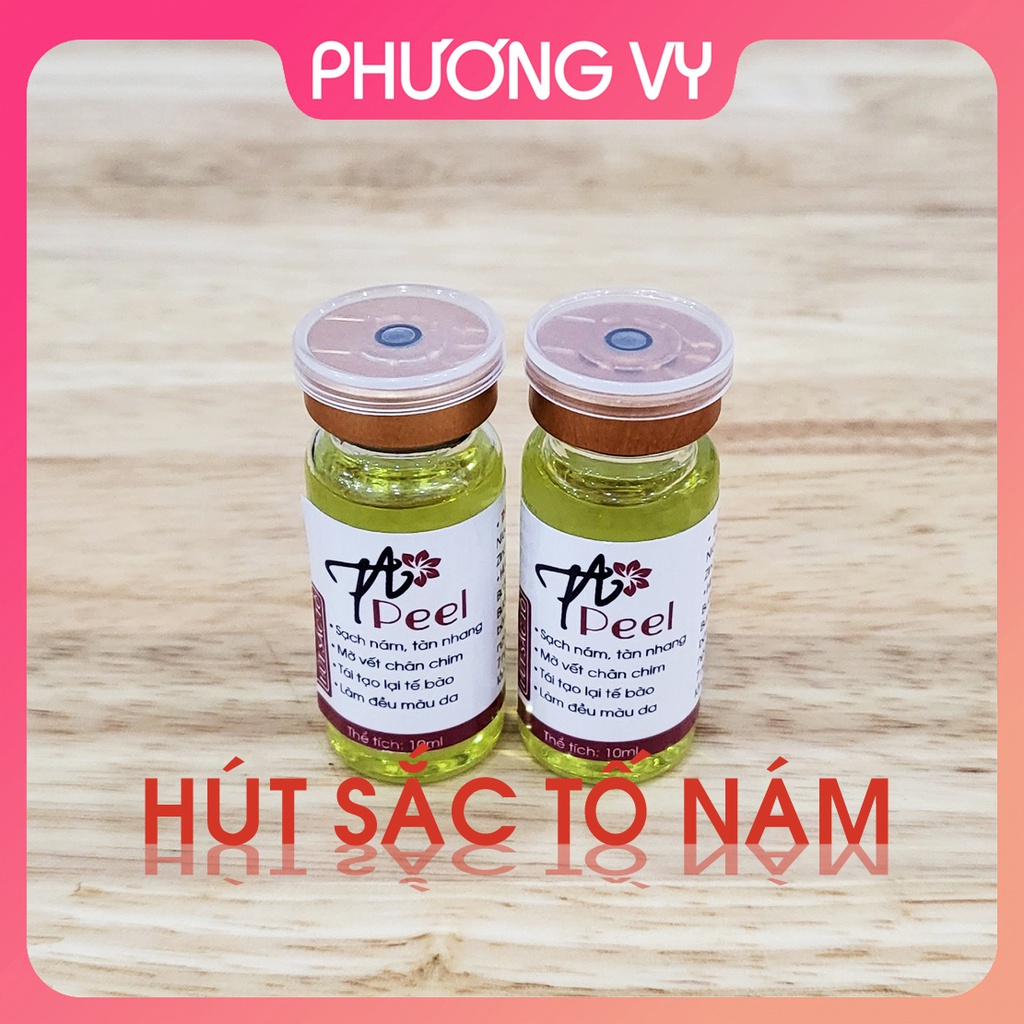 10ml Nước đi nám VÀNG, tẩy nám, nguyên liệu Spa, căng mịn sáng bóng, làm trắng da, peel da.