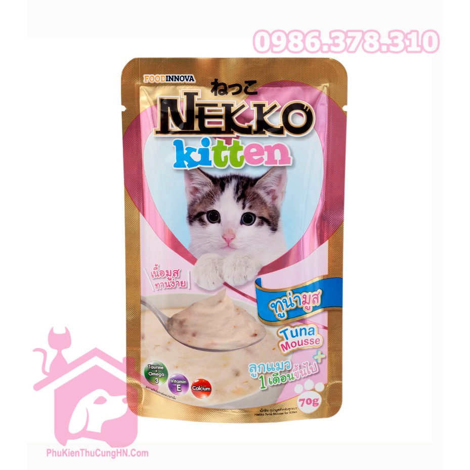 Pate cho mèo con Nekko Kitten 70g - Phụ kiện thú cưng Hà Nội