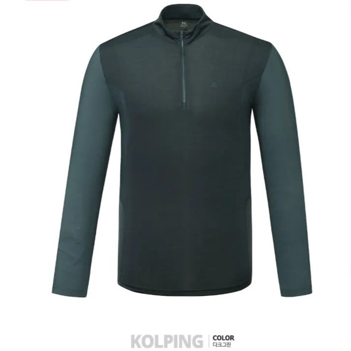 Áo thun dài tay cổ khóa Zipper tiện dụng, Áo thể thao nam tay dài