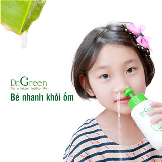 Bình rửa mũi Dr Green (Bình 240ml + 10 gói muối)
