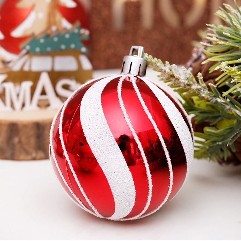 Set 30 Quả Châu 6cm / 30 Màu Sắc Tươi Sáng Trang Trí Cây Thông Noel