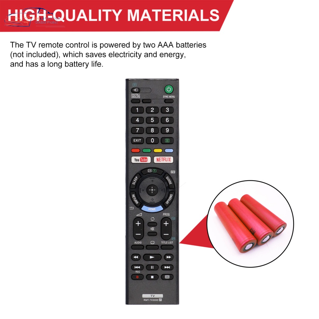 Điều khiển từ xa RMT-TX300E TV thay thế cho TV Sony LCD TV Youtube Netflix RMT-TX300P RF-TX100