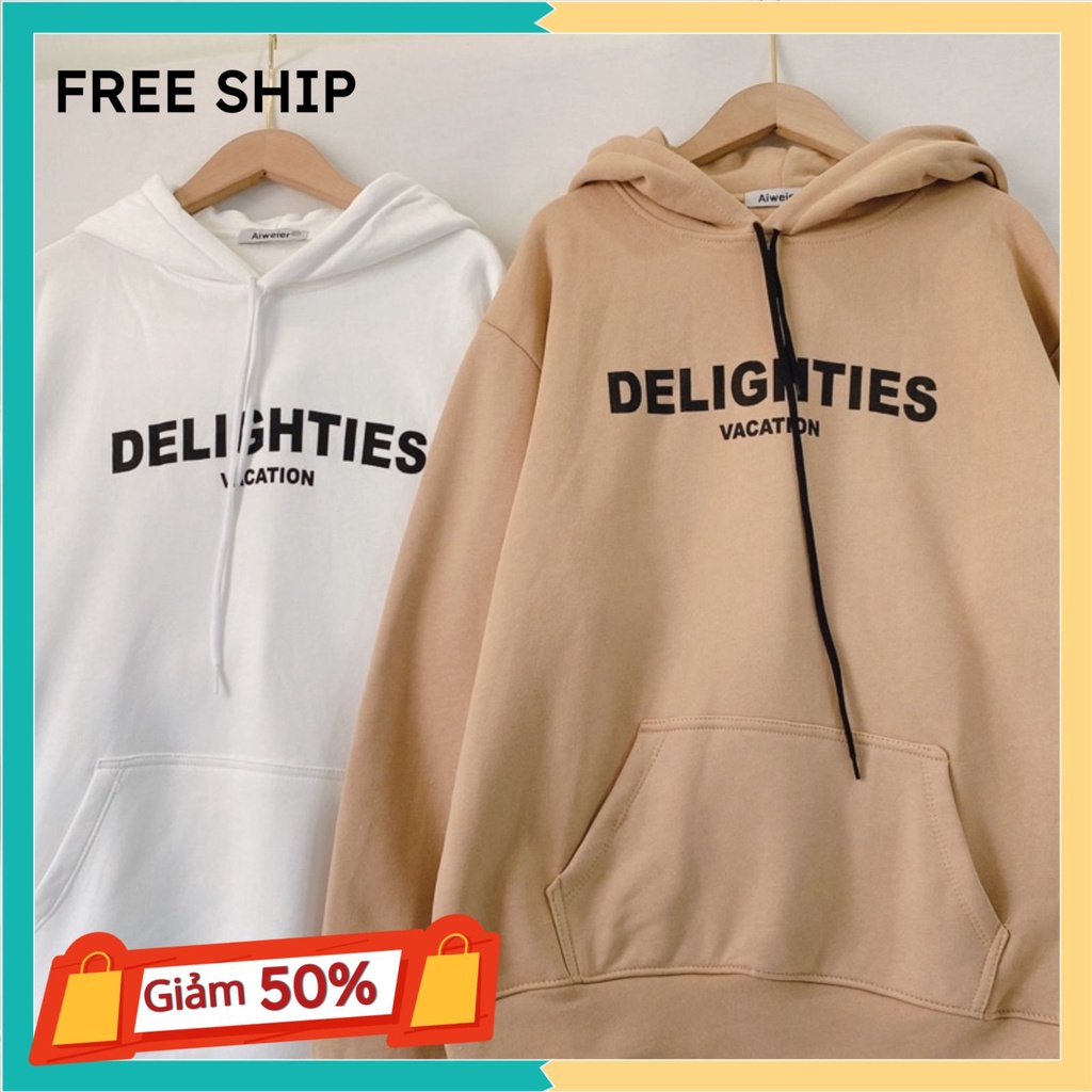 Áo hoodie nam nữ phong cách oversize nỉ siêu đẹp vải dày form rộng DELIG Unisex hot | WebRaoVat - webraovat.net.vn