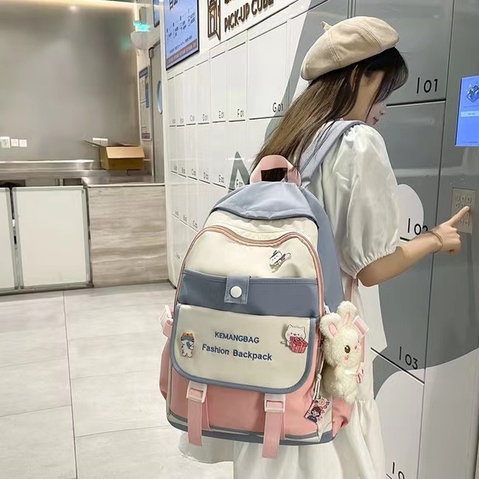 Balo nữ đi học ZIMO đẹp dễ thương giá rẻ cao cấp,cặp đi học nam nữ thời trang đựng laptop chống nước