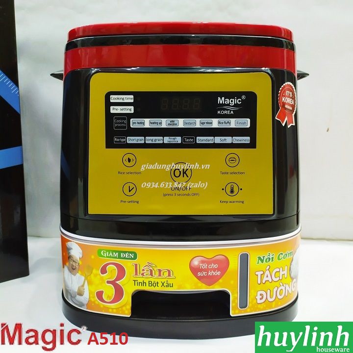 Nồi cơm điện tử tách đường Magic Korea A510 - 3.5 lít