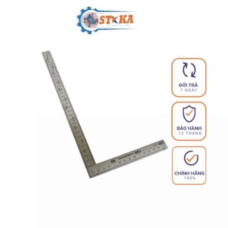 Thước ke góc vuông inox kapusi nhật bản - thước ke vuông 90 độ đa năng 30cm - 50cm