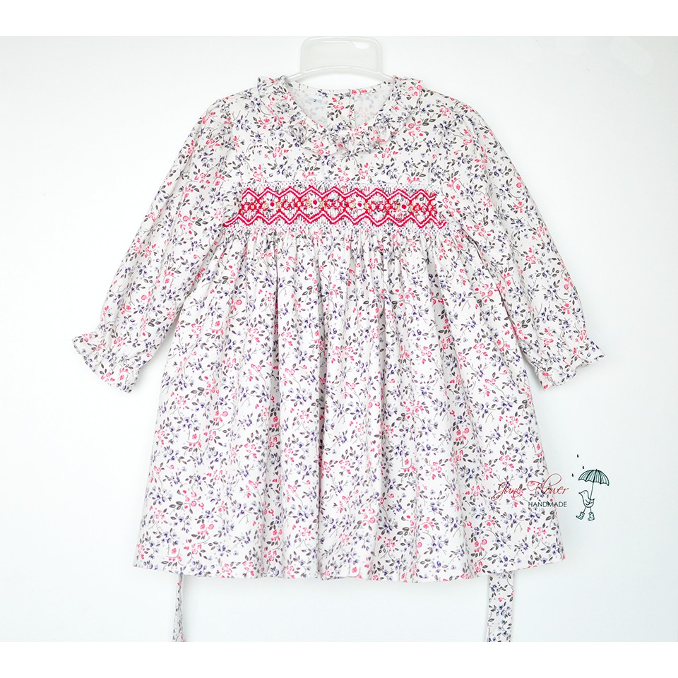 Váy smock dài tay
