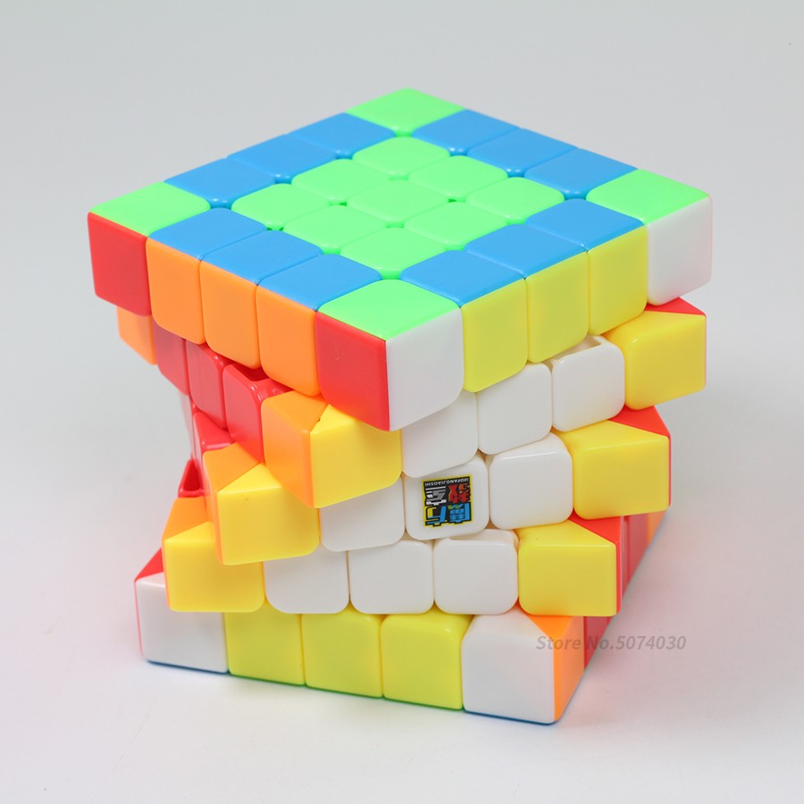 Rubik 5x5 Moyu Meilong MF Stickerless - Rubik Trơn Mượt, Tốc Độ ( Màu sơn liền khối)