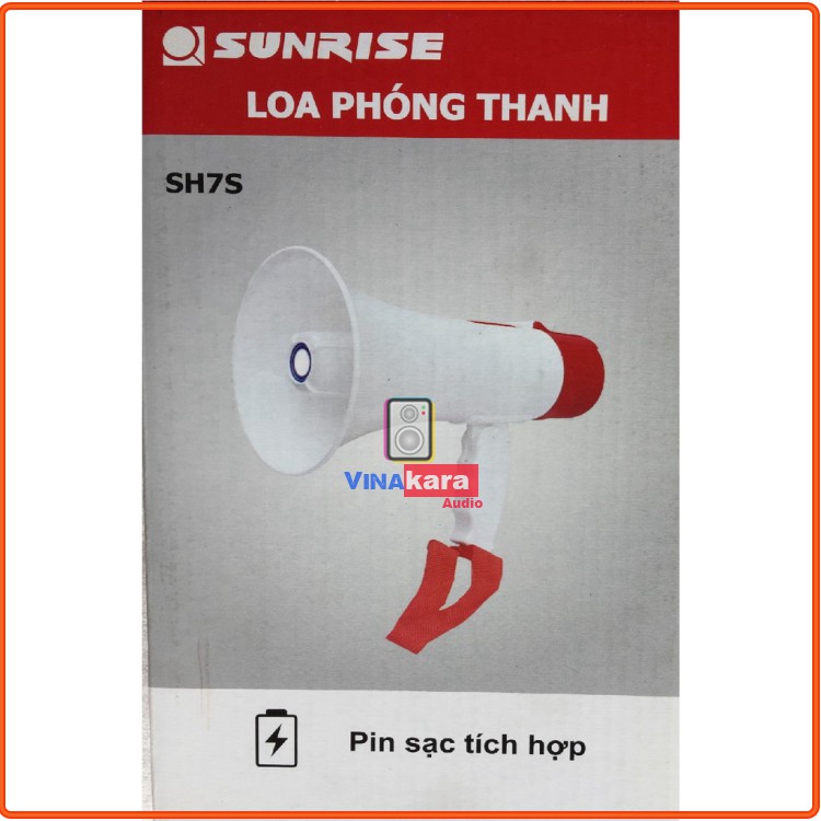 Loa phóng thanh Sunrise SH7S pin đại (Xanh) Chính hãng