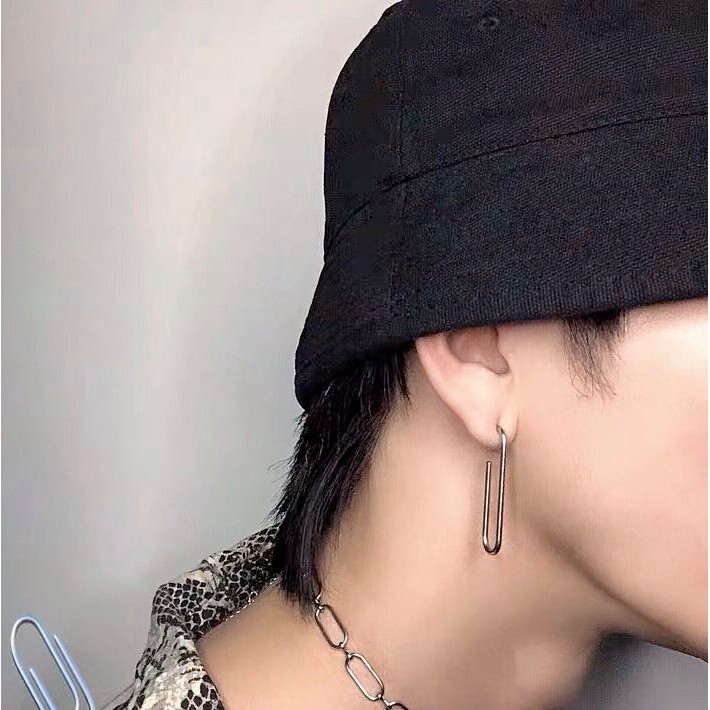 U-shaped Earrings khuyên tai titan chữ u không gỉ không đen không dị ứng nam nữ Uniex