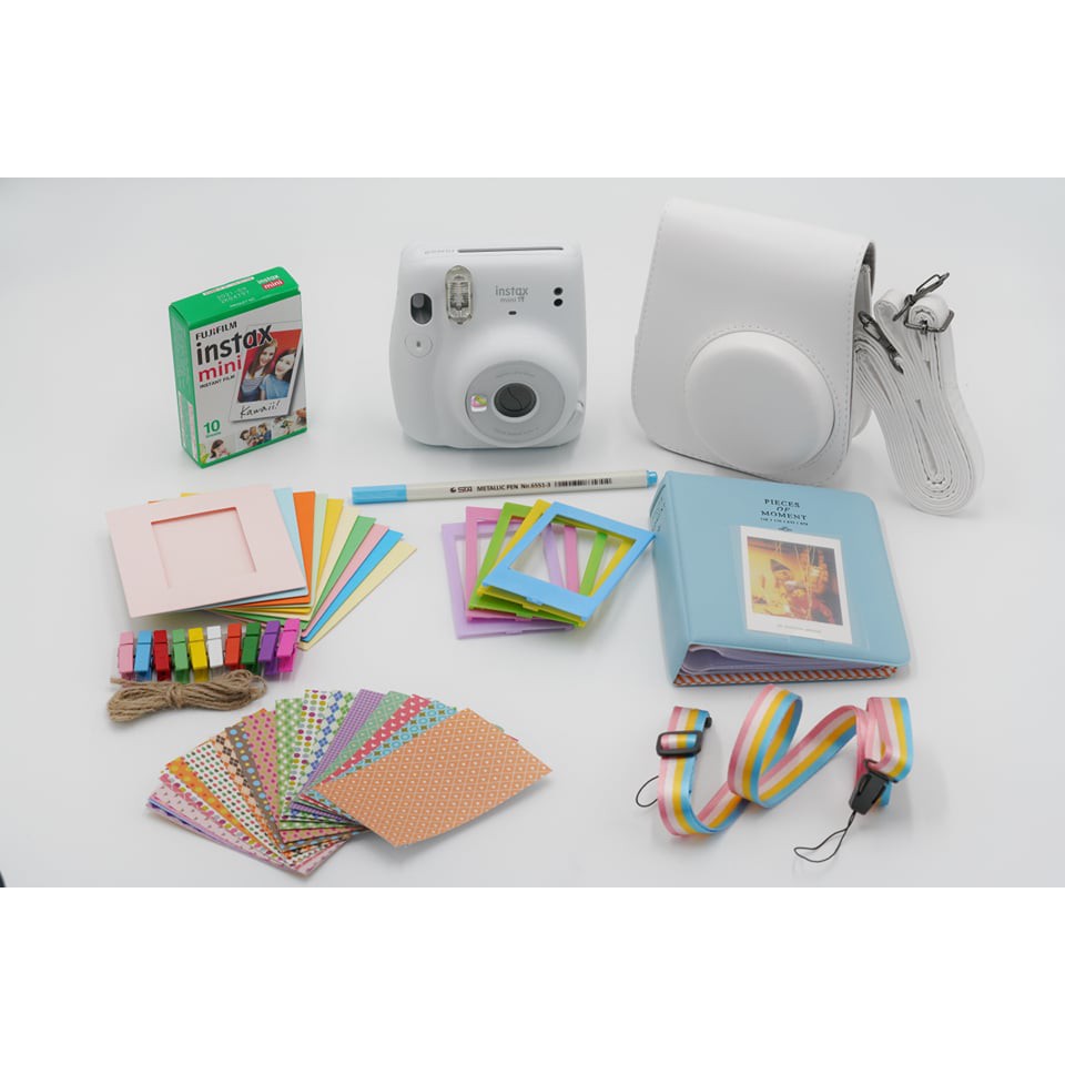 Instax Mini 11- Combo máy chụp ảnh lấy ngay Mini 11 khác nhau (Chính hãng) -10 tấm film ảnh