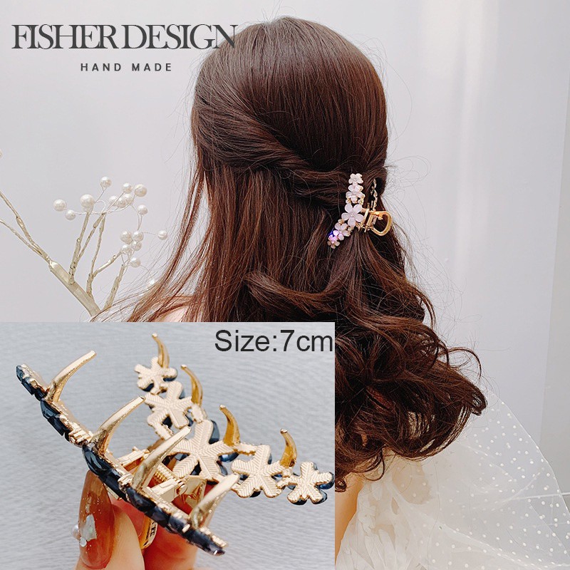 Kẹp Tóc Kim Loại Kiểu Hình Học Thời Trang Hàn Quốc Cho Nữ