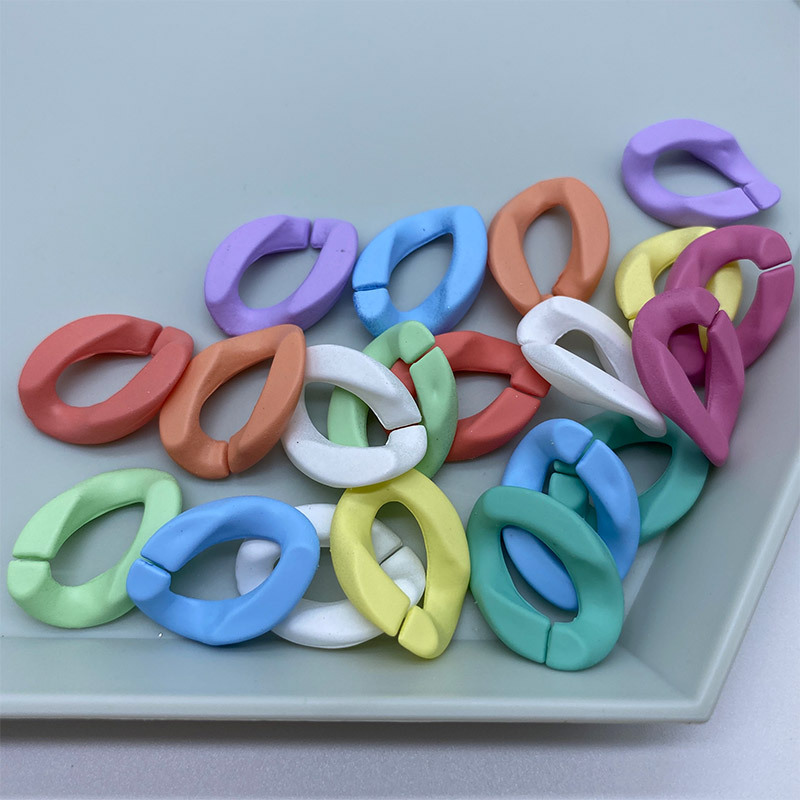 Bộ 10 Phụ Kiện Dây Xích Bằng Nhựa Acrylic Nhiều Màu Sắc Dùng Để Trang Trí Điện Thoại