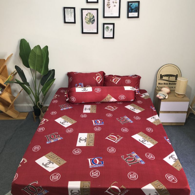 Bô ga và vỏ gối thun Hàn Thương Hiệu - drap thun Hàn