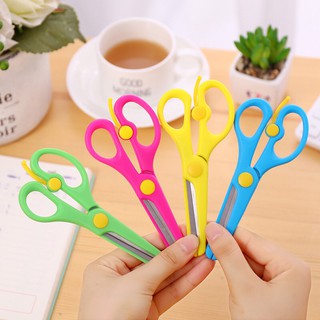 Kéo AN TOÀN CHO BÉ Cắt Giấy Thủ Công Màu Sắc Kẹo Ngọt Đáng Yêu