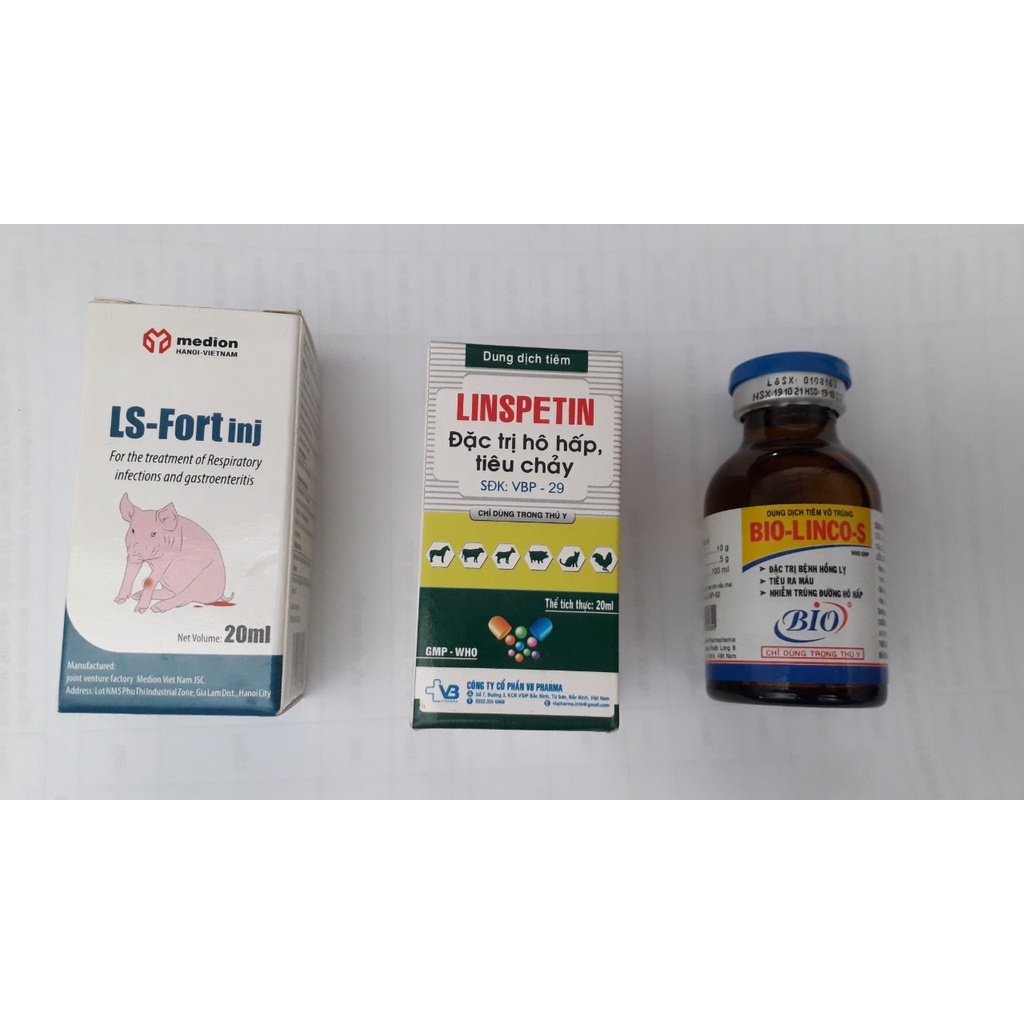 Bio Linco S 20ml, LS fort 20 ml, Linspec 20 ml. hô hấp, sổ mũi, tiêu hóa thú cưng gà đá