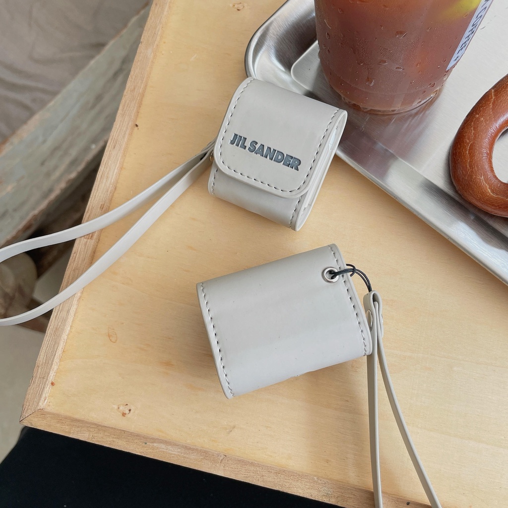 Vỏ Da Bảo Vệ Hộp Sạc Tai Nghe AirPods3gen AirPods3 Màu Xanh Dương Phong Cách Đường Phố 2021 Ốp