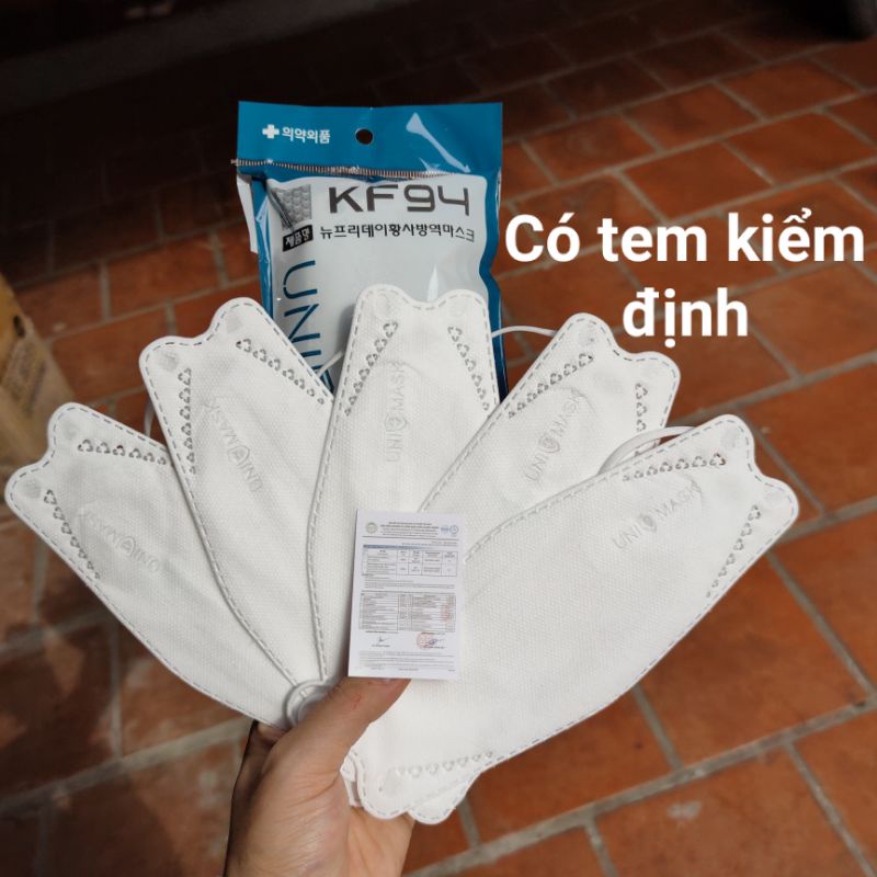 [Thùng 300 Chiếc] Khẩu trang 4 Lớp KF94 UNI MASK Chống Bụi Mịn Và Kháng Khuẩn Hàng Cao Cấp Hàn Quốc