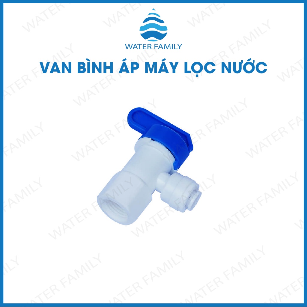 Van bình áp - van khóa ren trong 13 ra dây 6mm nối nhanh dùng trong máy lọc nước