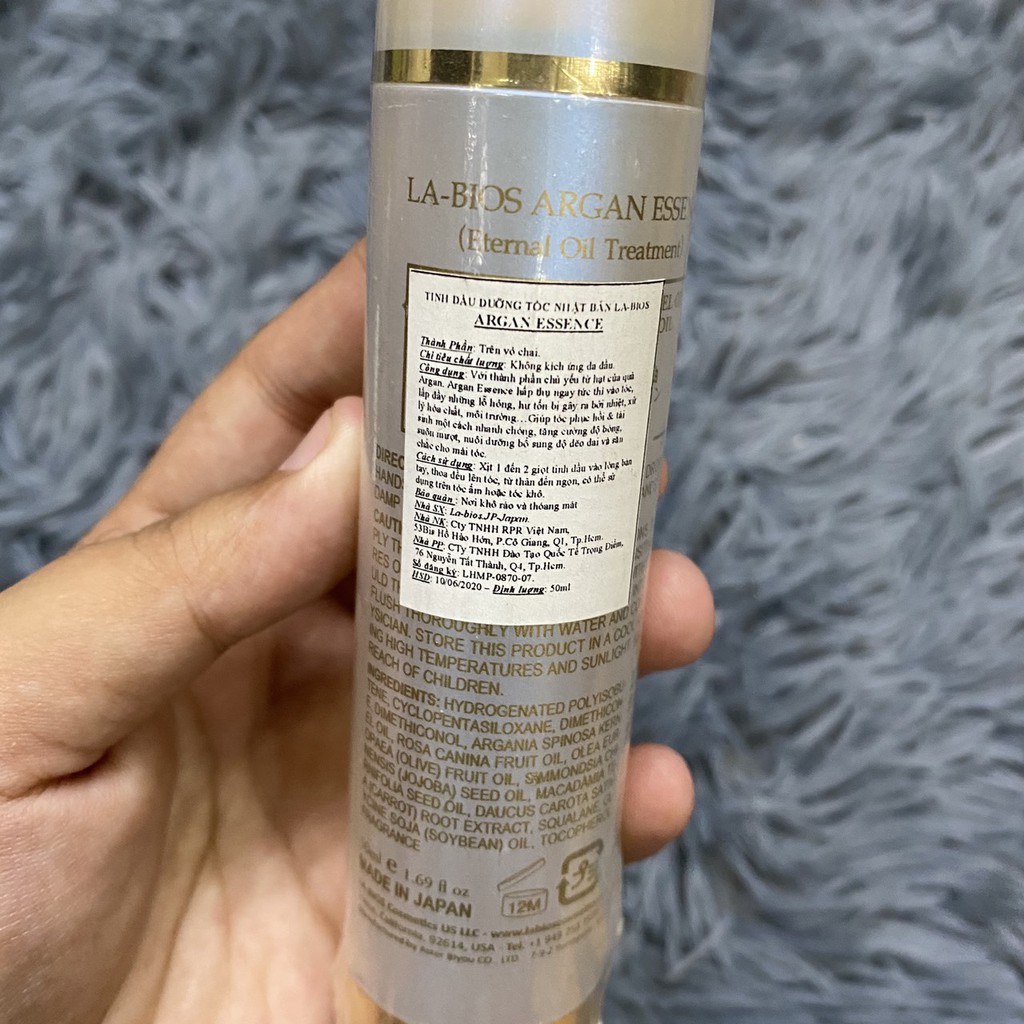 TINH DẦU DƯỠNG TÓC LABIOS ARGAN ESSENCE 50ML