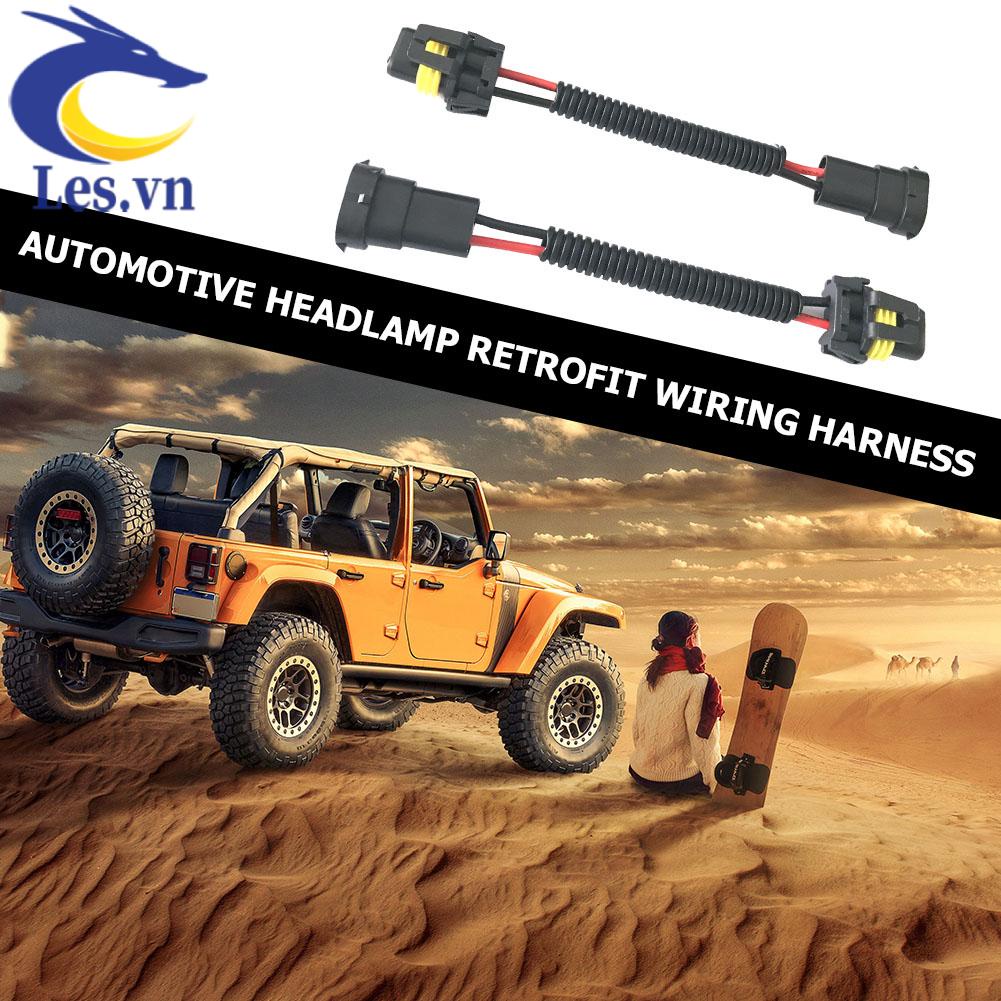 Bộ 2 Ổ Cắm Chuyển Đổi H11 Sang 9005 9006 Cho Đèn Pha