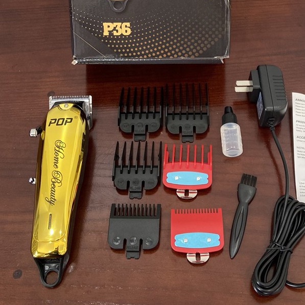 Tông đơ cắt tóc pop P36 màu vàng đen công suất 10w