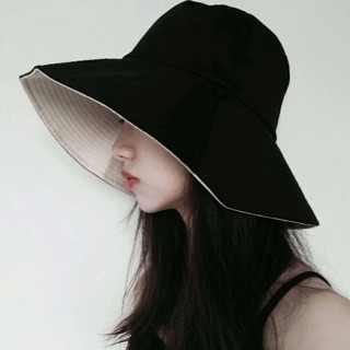 [Ảnh Thật Ở Cuối] Mũ Rộng Vành Đi Biển Hai Mặt Phong Cách Xinh Xắn Tiện Lợi