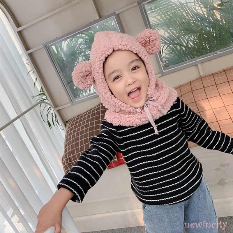 Mũ nhung giữ ấm phong cách Hàn Quốc dành cho bé gái