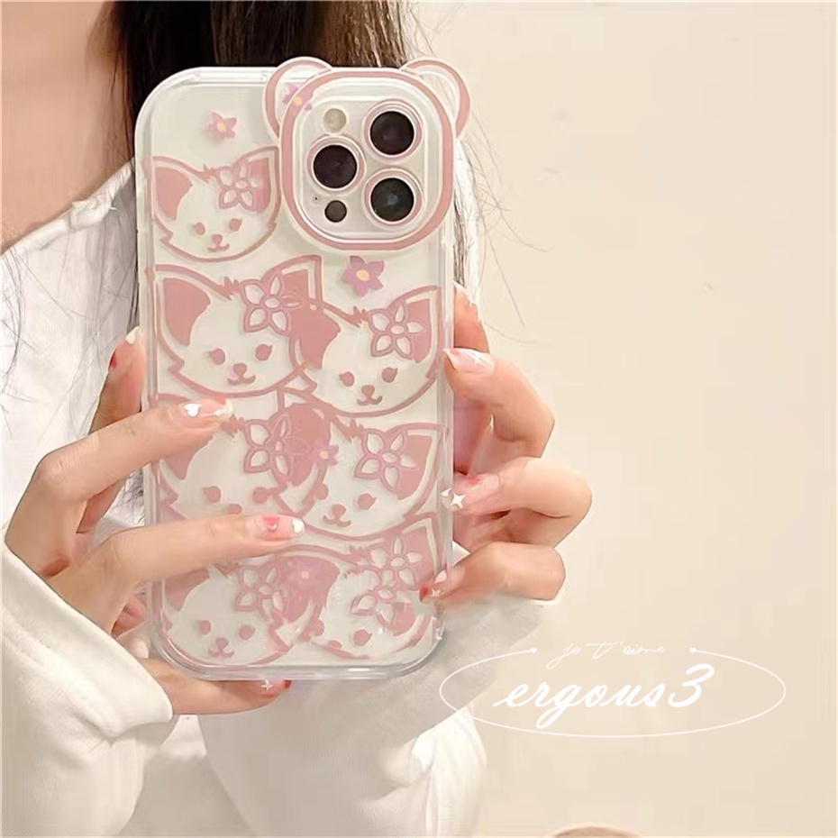 Ốp Điện Thoại Mềm In Hình Gấu Cho iPhone 14 13 12 11 Pro Max SE2020 X XR Xs Max 7 8 6 6s Plus