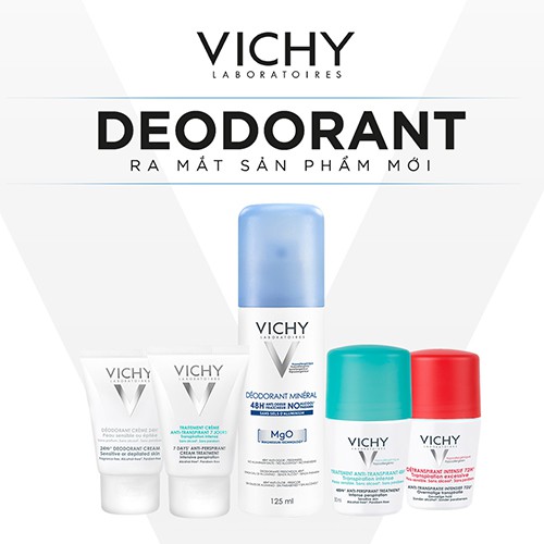 Lăn khô thoáng vùng da dưới cánh tay 72h Vichy Détranspirant Intensif 50ml | BigBuy360 - bigbuy360.vn