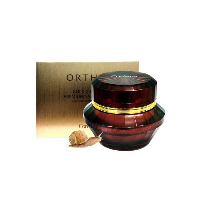 Kem dưỡng da Ốc sên + sâm vàng cao cấp - ORTHIA Gold Ginseng Premium Snail Cream