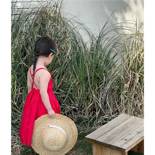 ( Ảnh Thật ) Váy Đầm đan dây hỡ lưng Bé Gái